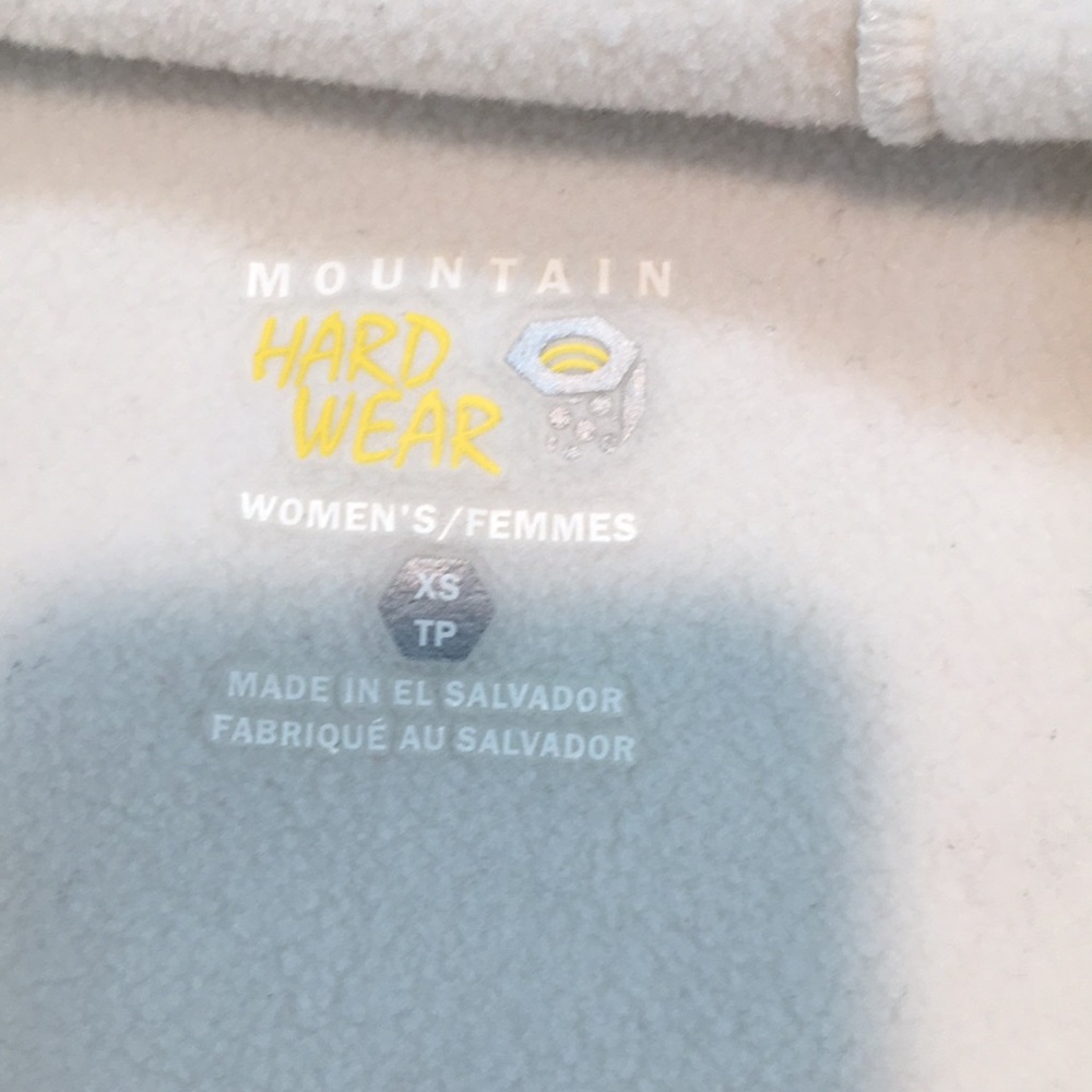 Mountain Hardwear fleece hooded in stone pullover - Picture 4 of 7